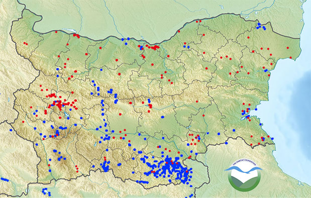 Point counts in Bulgaria. Point counts in Bulgaria.